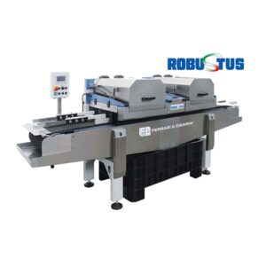 Automatic brick cutting machine for strips and slips