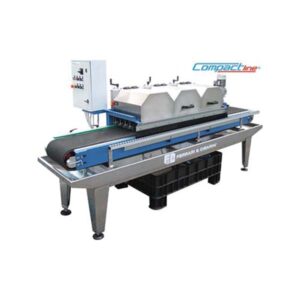 Multiple automatic cutting machine with three heads